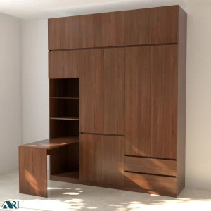 Tủ quần áo kèm bàn 2m2 - AC22-01
